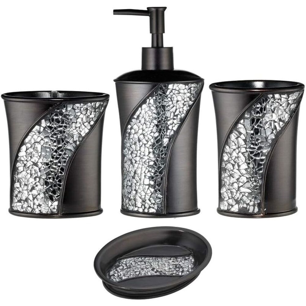 Popular Bath Sinatra Bath Set, 4PC, ORB